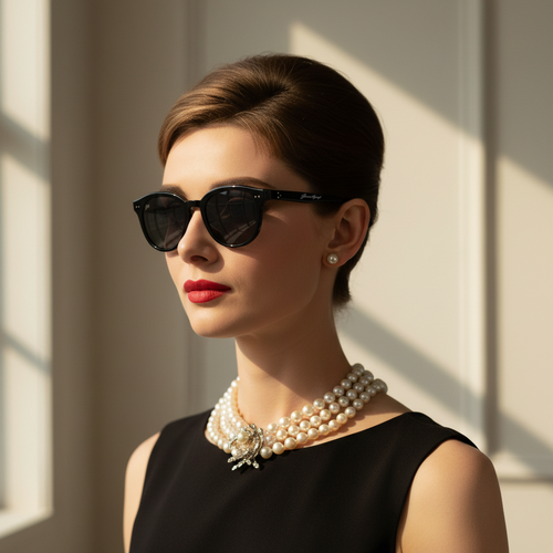 Classic Audrey Eyes Black Sunglasses