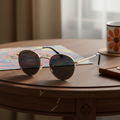 Retro Round Gold Sunglasses